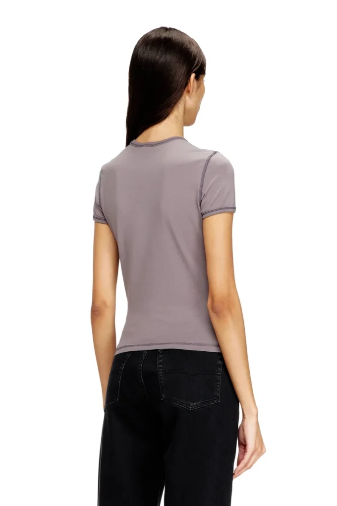 t-uncuties-long-s5 T-shirt slim avec imprimé cœur et clous