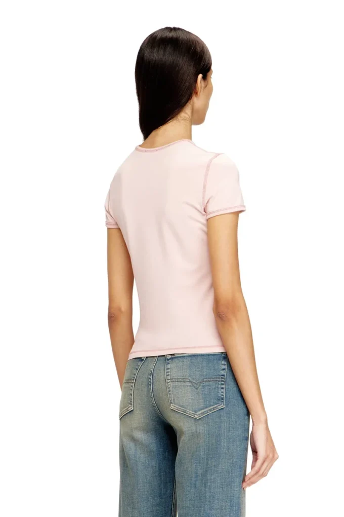 t-uncuties-long-s5 T-shirt slim avec imprimé cœur et clous