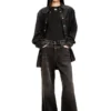 t-uncutieslong-ls-od Pull en coton avec logo Oval D