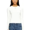 t-uncutieslong-ls-od Pull en coton avec logo Oval D