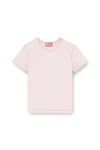 t-uncutieslong-od T-shirt slim fit avec logo Oval D métallisé