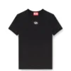 t-uncutieslong-od T-shirt slim fit avec logo Oval D métallisé