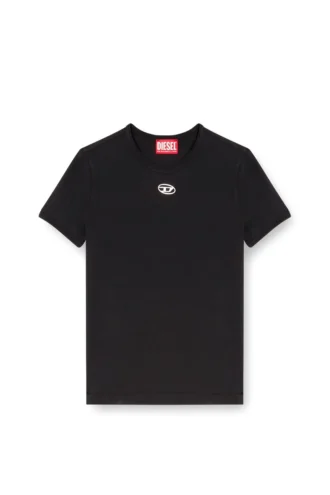 t-uncutieslong-od T-shirt slim fit avec logo Oval D métallisé