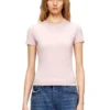 t-uncutieslong-od T-shirt slim fit avec logo Oval D métallisé