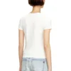t-uncutieslong-od T-shirt slim fit avec logo Oval D métallisé