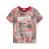 t-unkyel Haut slim en jersey à imprimé floral et paillettes