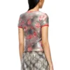 t-unkyel Haut slim en jersey à imprimé floral et paillettes