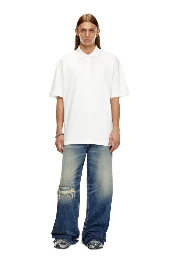 t-vort-megoval-d Polo avec broderie ovale maxi D