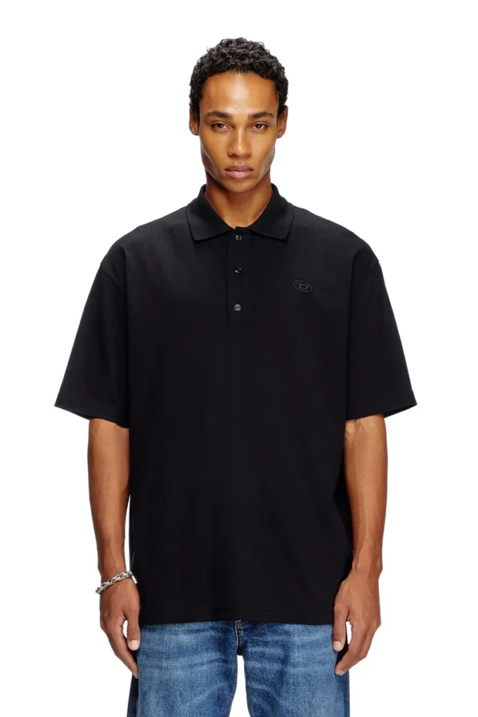 t-vort-megoval-d Polo avec broderie ovale maxi D