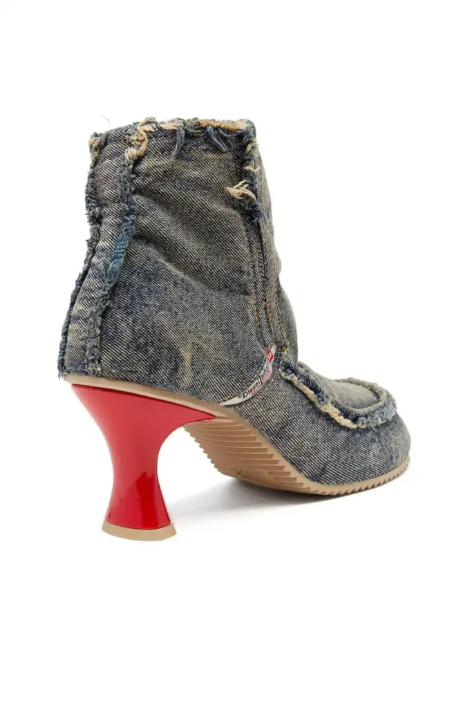Talon d-woodstock ab D-Woodstock – Bottines en denim à talon