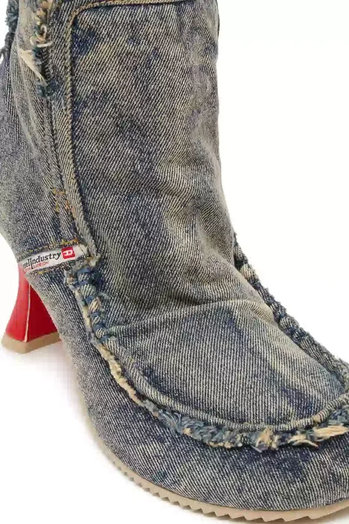 Talon d-woodstock ab D-Woodstock – Bottines en denim à talon