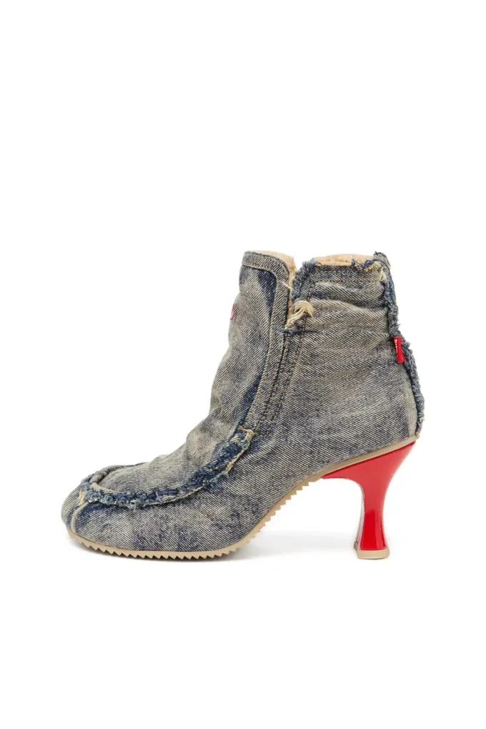 Talon d-woodstock ab D-Woodstock – Bottines en denim à talon