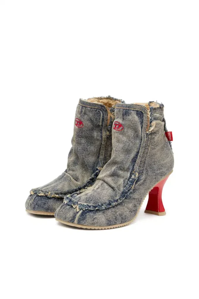 Talon d-woodstock ab D-Woodstock – Bottines en denim à talon