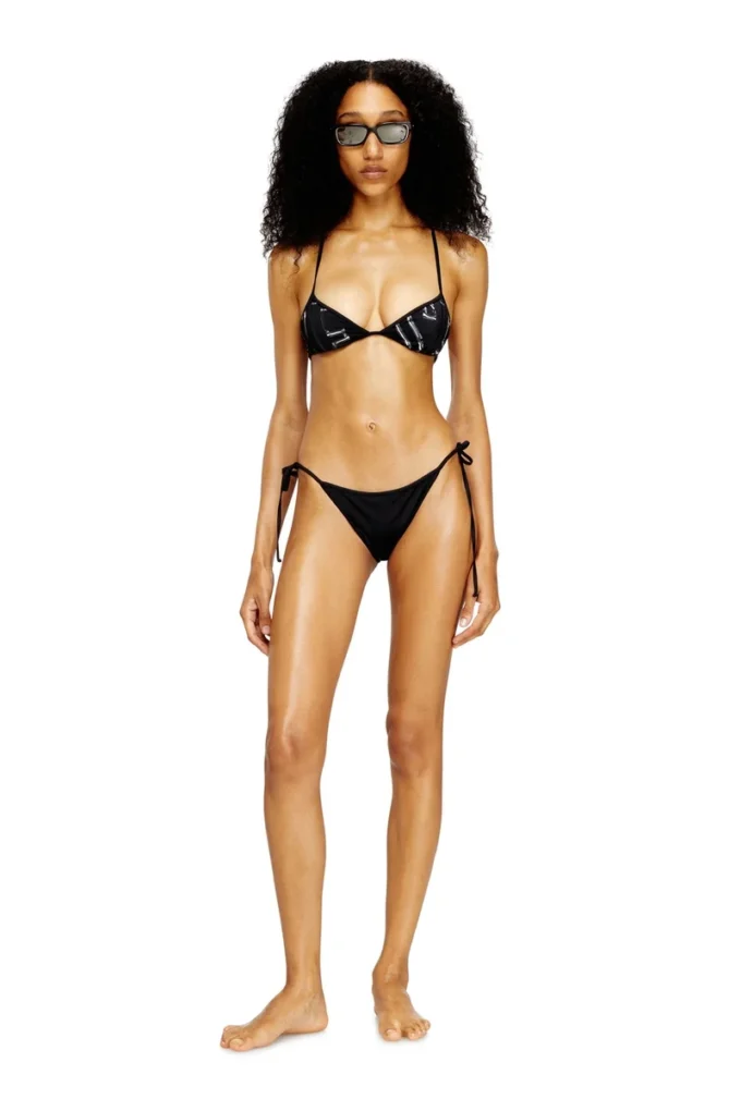taylor-d-core Bas de bikini en nylon avec liens sur les côtés