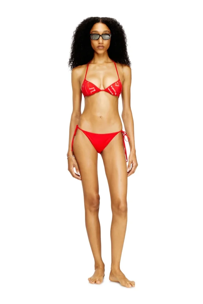 taylor-d-core Bas de bikini en nylon avec liens sur les côtés