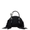 trash-d top handle Sac à main Trash-D-Bandana en jersey et cuir