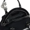 trash-d top handle Sac à main Trash-D-Bandana en jersey et cuir