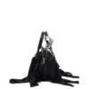 trash-d top handle Sac à main Trash-D-Bandana en jersey et cuir