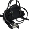 trash-d top handle Sac à main Trash-D-Bandana en jersey et cuir