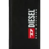 Étui folio 2 en 1 Diesel pour iPhone XS et iPhone X Étui en cuir noir avec logo imprimé et estampé, iPhone XS et X