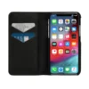 Étui folio 2 en 1 Diesel pour iPhone XS et iPhone X Étui en cuir noir avec logo imprimé et estampé, iPhone XS et X
