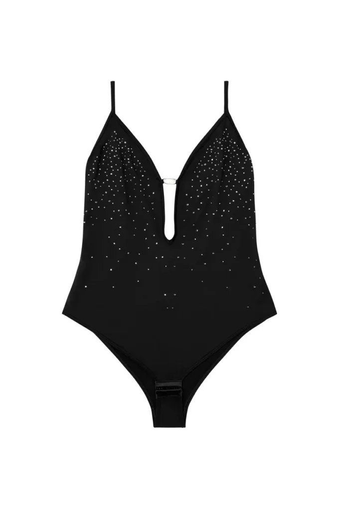 ufby-oval-d-bodysuit Body en microfibre avec cristaux