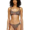 ut-bra-top-utlt Haut de bikini camouflage avec logo découpé