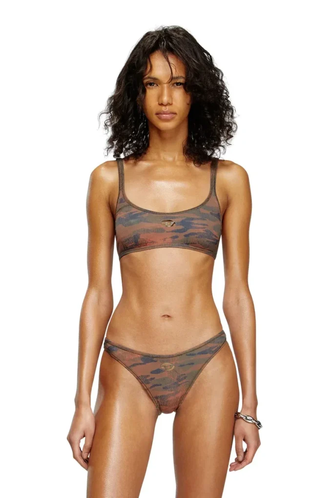 ut-bra-top-utlt Haut de bikini camouflage avec logo découpé