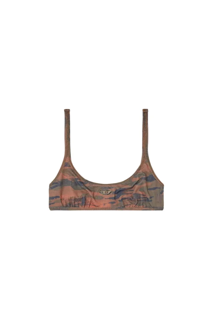 ut-bra-top-utlt Haut de bikini camouflage avec logo découpé
