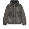 Veste à capuche Thugjack en denim délavé