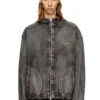 Veste à capuche Thugjack en denim délavé