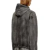 Veste à capuche Thugjack en denim délavé