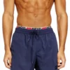 visper-41-d-core Short de bain mi-long avec logo imprimé