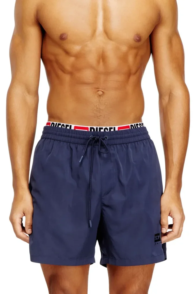 visper-41-d-core Short de bain mi-long avec logo imprimé