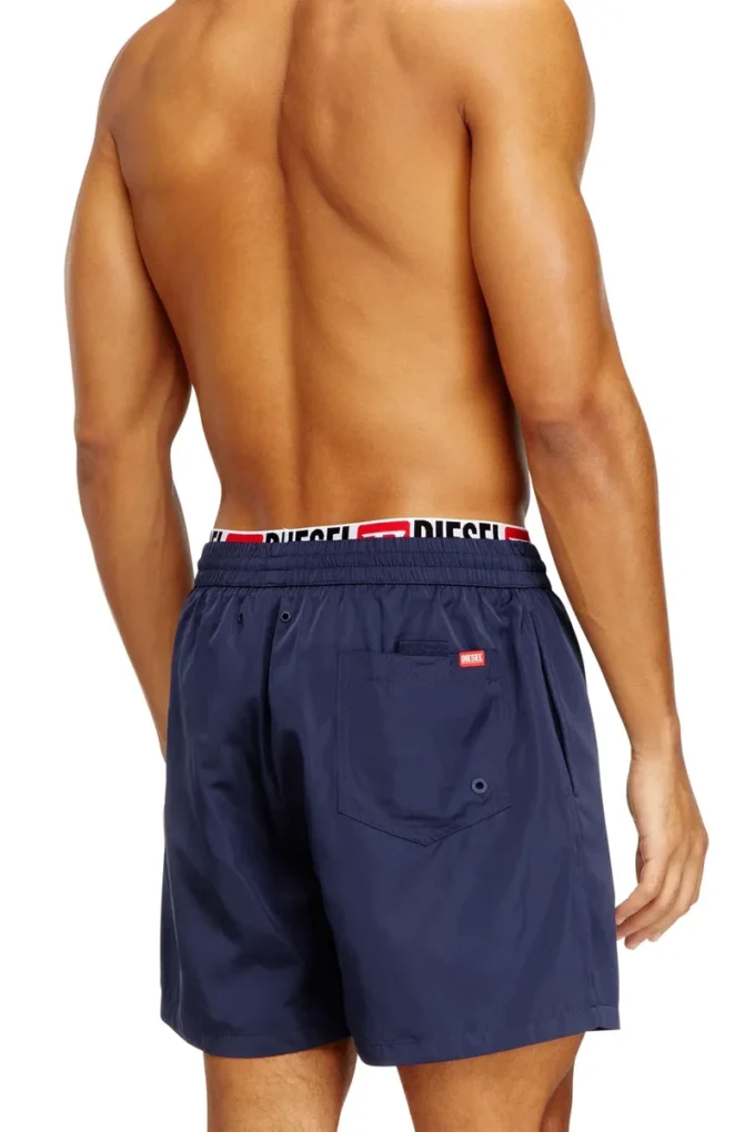 visper-41-d-core Short de bain mi-long avec logo imprimé