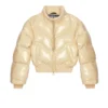 w-crema Blouson bomber matelassé en vinyle