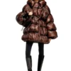 w-inona Manteau court matelassé avec ceinture