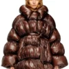 w-inona Manteau court matelassé avec ceinture