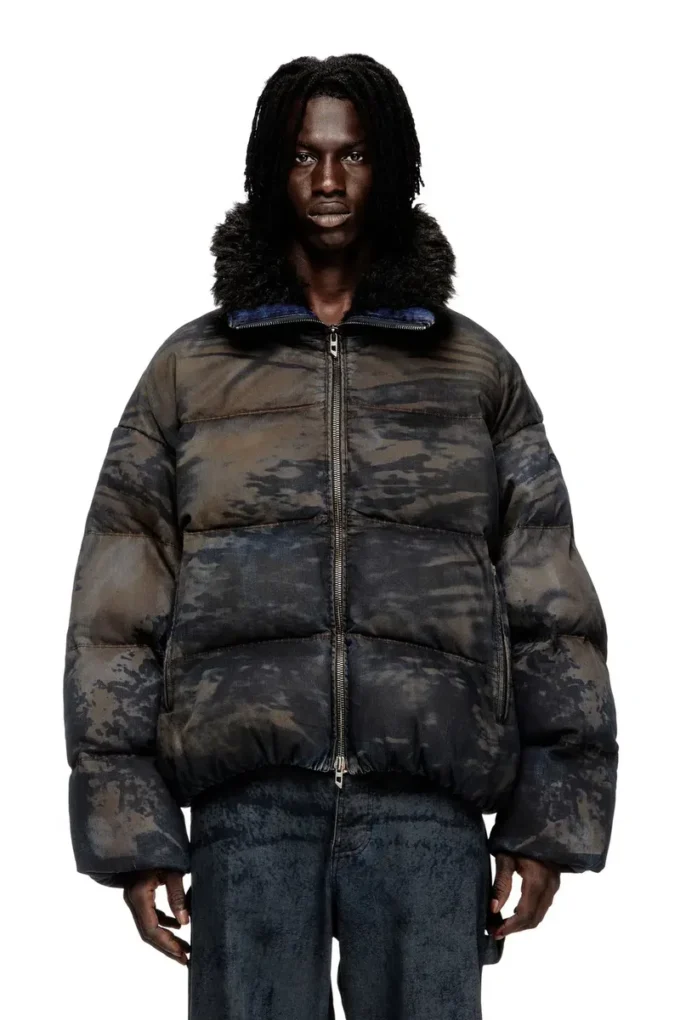 w-johns Doudoune en denim camouflage effet sale