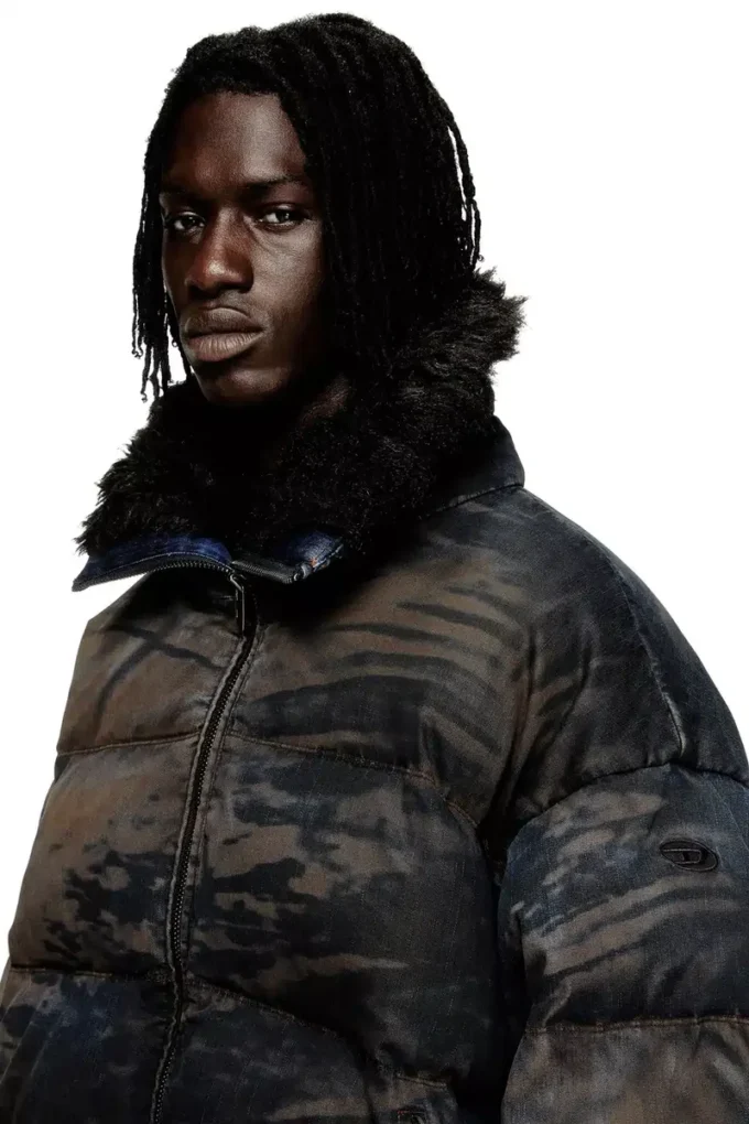 w-johns Doudoune en denim camouflage effet sale