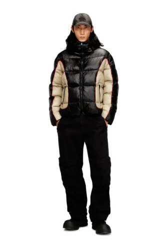 w-ostend Doudoune à capuche en ripstop brillant