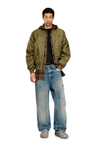 w-type-d1 Blouson bomber rembourré avec broderie Oval D
